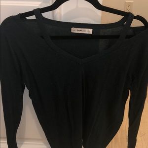 Zara knit sweater with cutouts